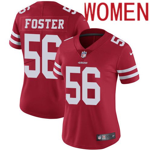 Women San Francisco 49ers 56 Reuben Foster Nike Red Vapor Limited NFL Jersey